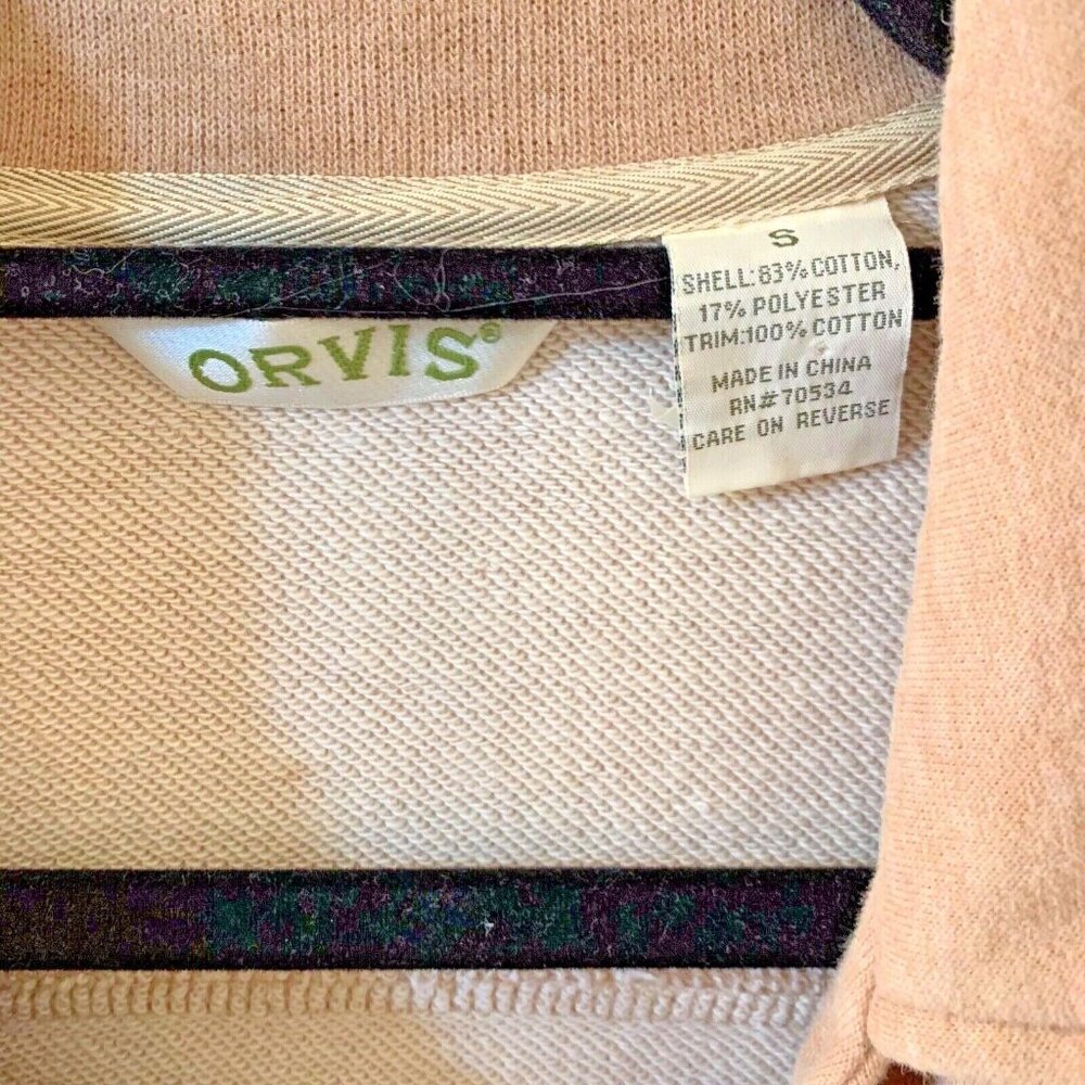 Orvis Womens Tan Asymmetrical Zip Jacket Small Cotton Blend - Picture 4 of 8